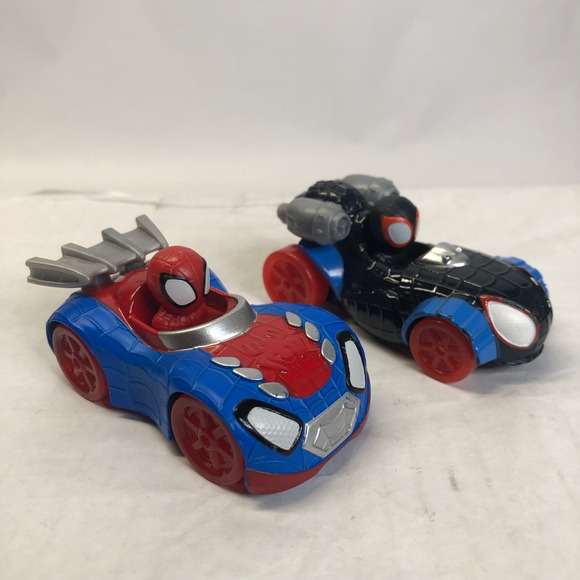 Jazwares Other - 2 Marvel Spidey & His Amazing Friends Amazing Metals Die Cast Cars Miles Morales